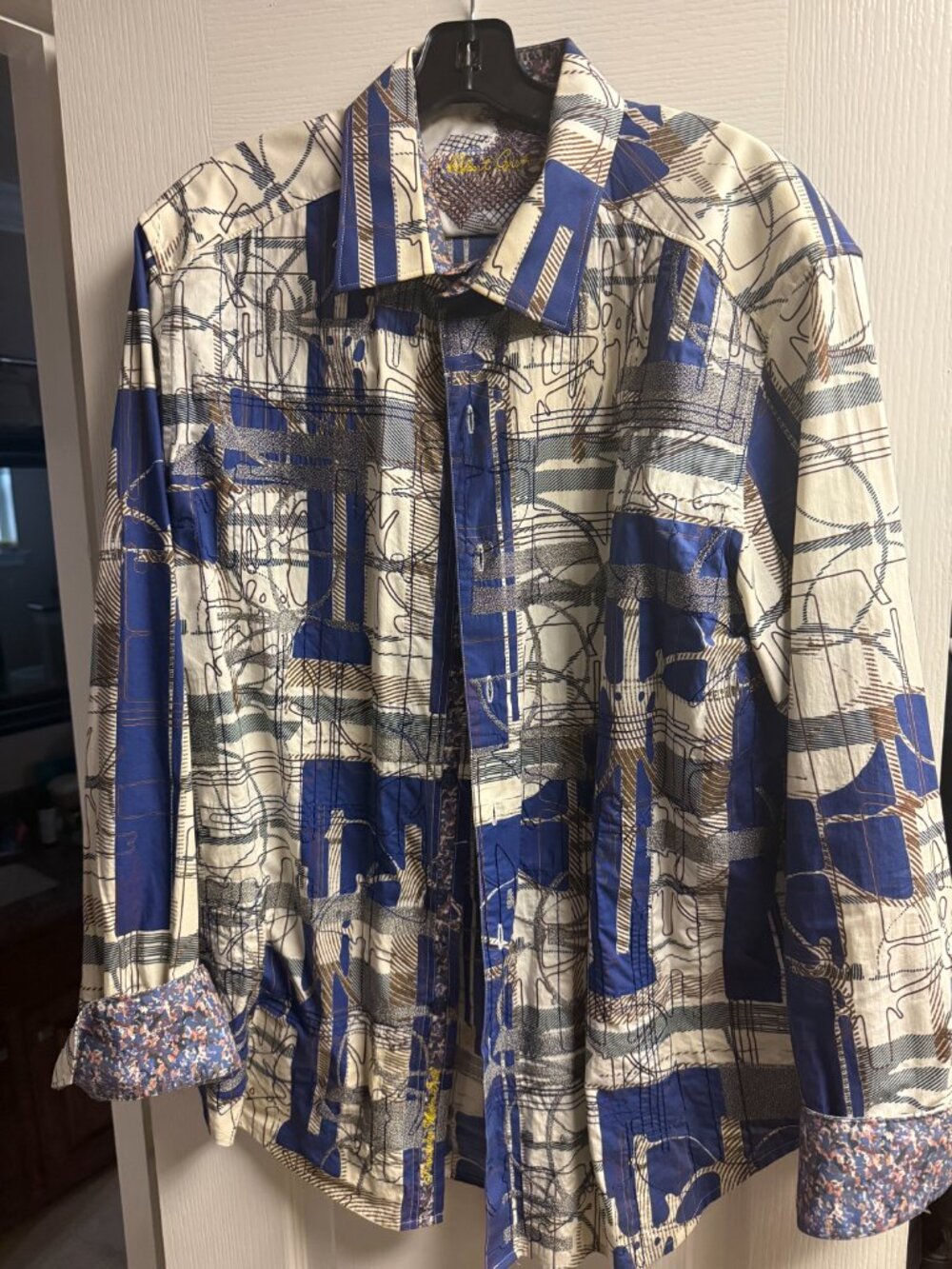 Robert Graham Long-Sleeve Button-Down Shirt Size Large